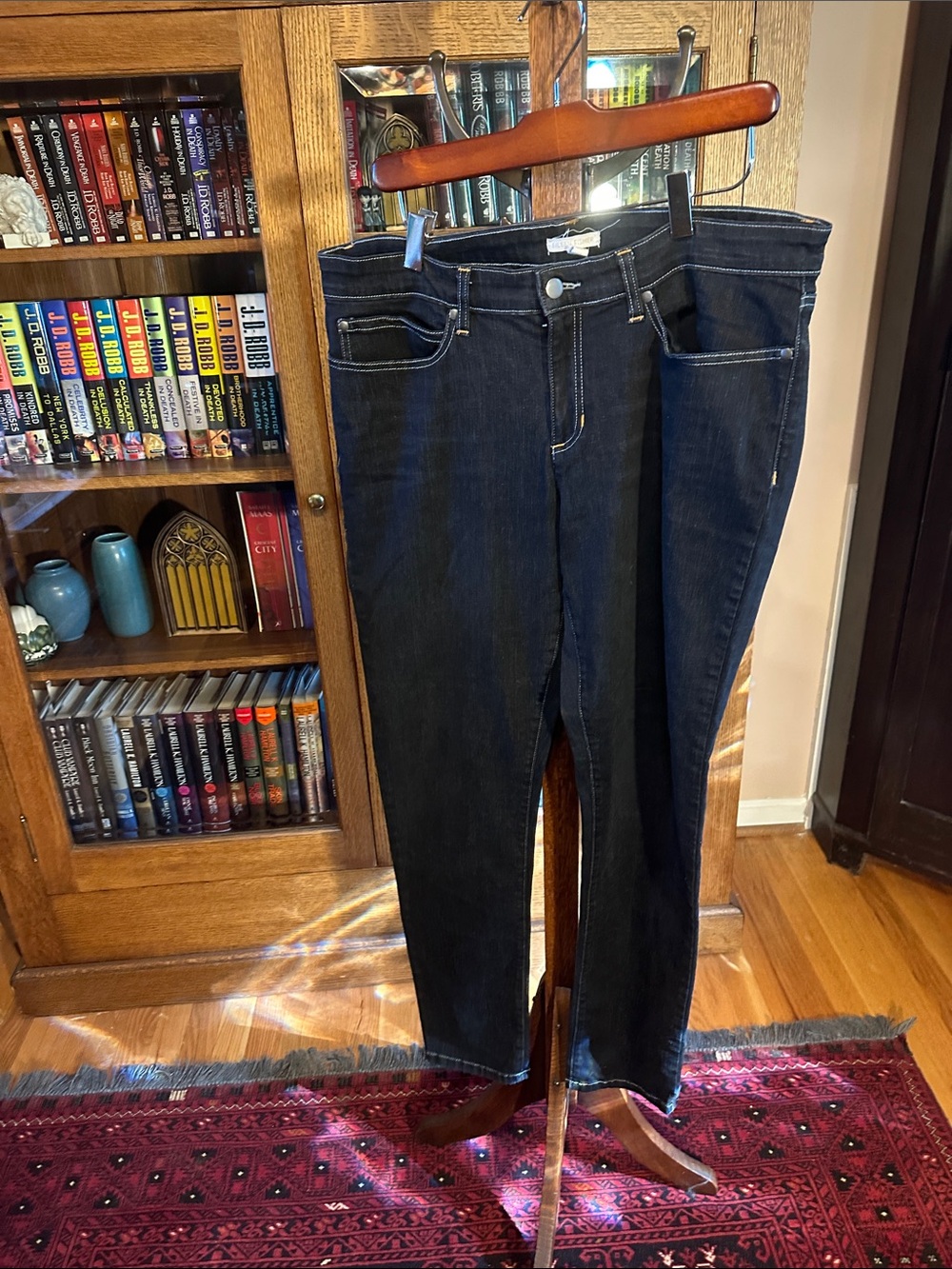 Eileen Fisher Women's Skinny Jeans in Dark Blue